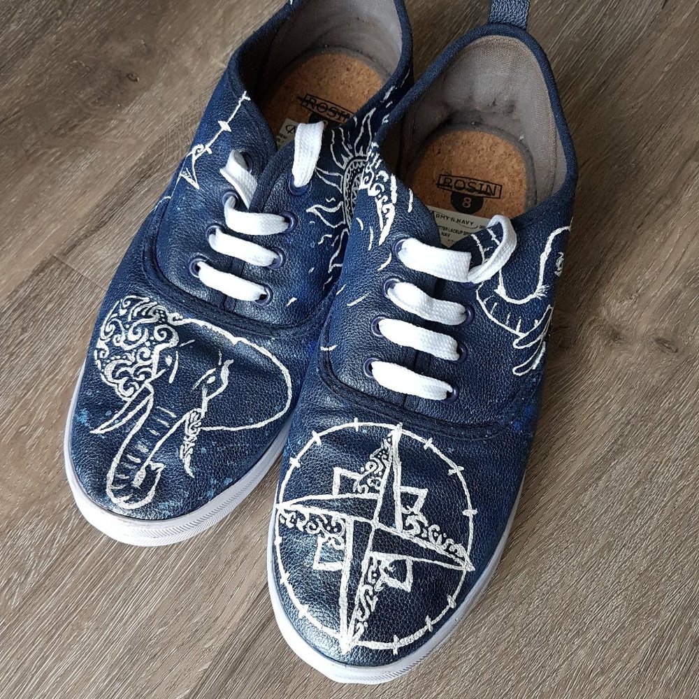 Women Hand painted sneakers
